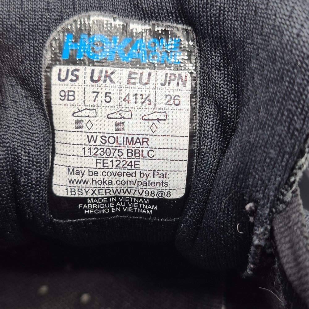 Hoka One One Black Men's Athletic Running Shoes - Picture 6 of 7